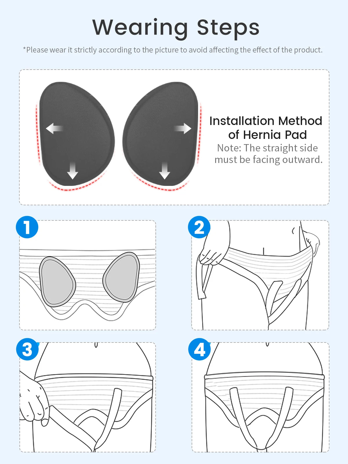 Adjustable Hernia Support Belt for Inguinal and Groin Pain Relief - 16
