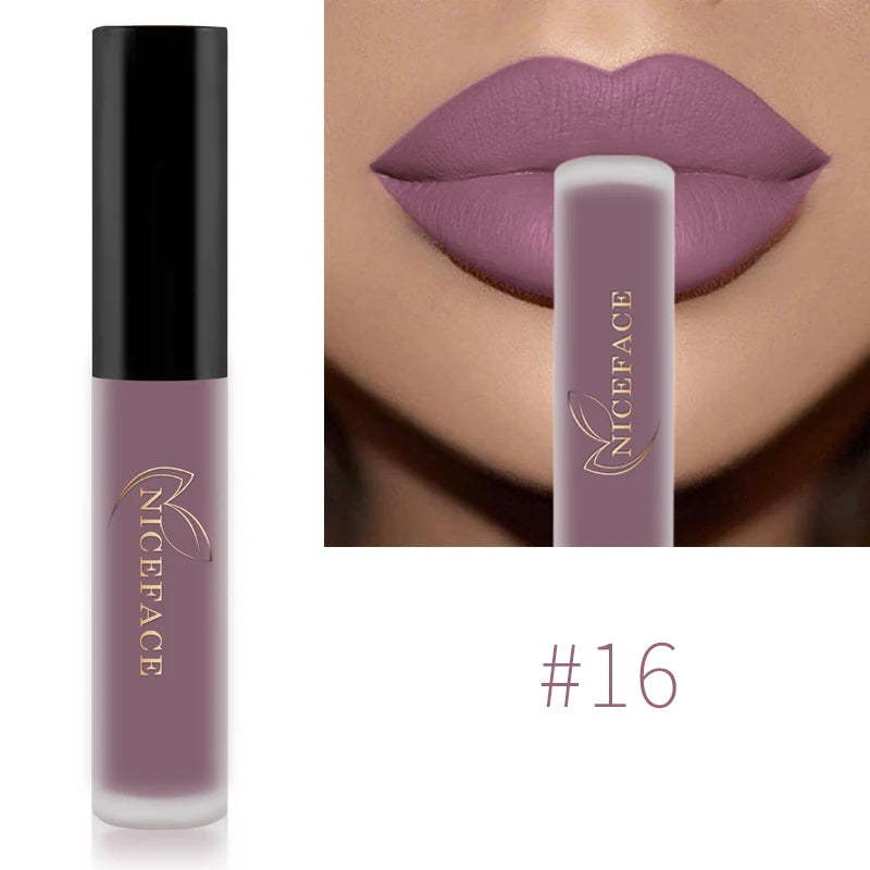 Long-Lasting Velvet Matte Liquid Lipstick - 20