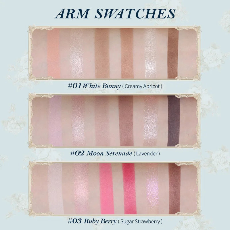6-Color Bunny Garden Eyeshadow Palette - 3