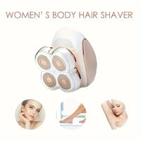 Portable Four-Blade Painless Hair Remover