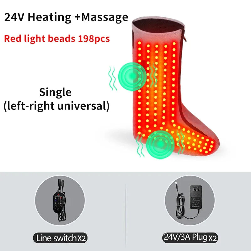 Red Light Therapy Heating Boots for Foot and Calf Pain Relief - 15