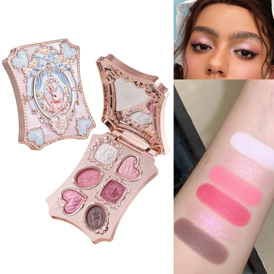 6-Color Swan Ballet Eyeshadow Palette - 17