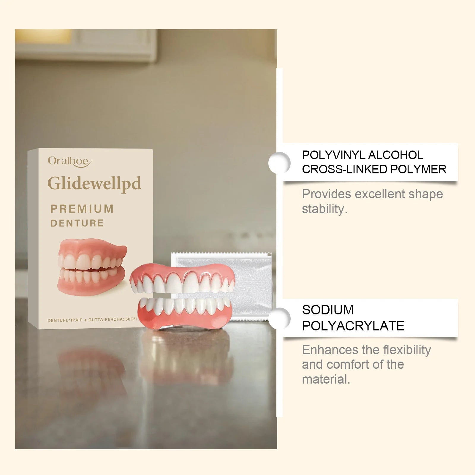 Temporary Silicone Cosmetic Dentures for Instant Smile Restoration - 9