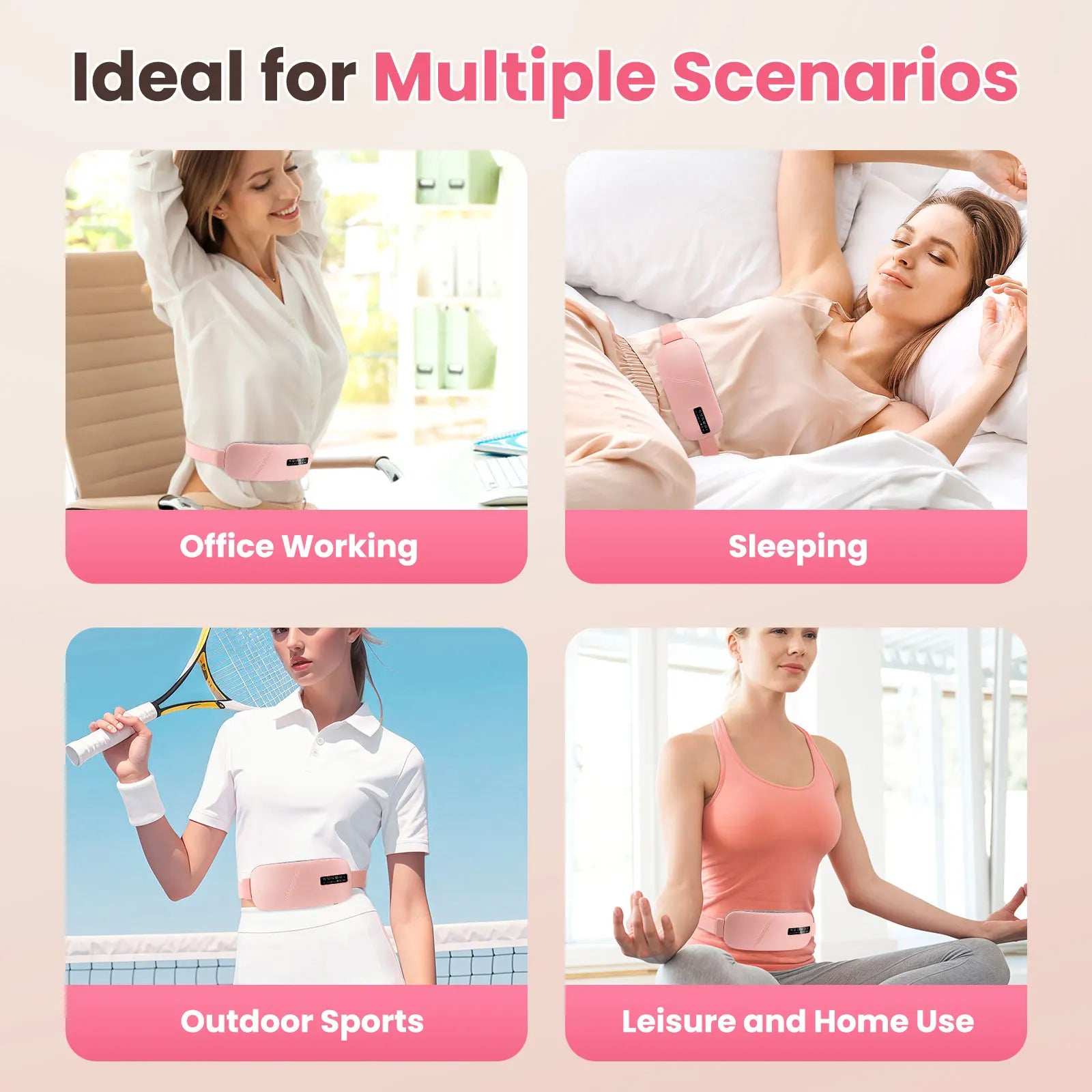 Portable Heated Massage Belt for Menstrual Cramp Relief - 11