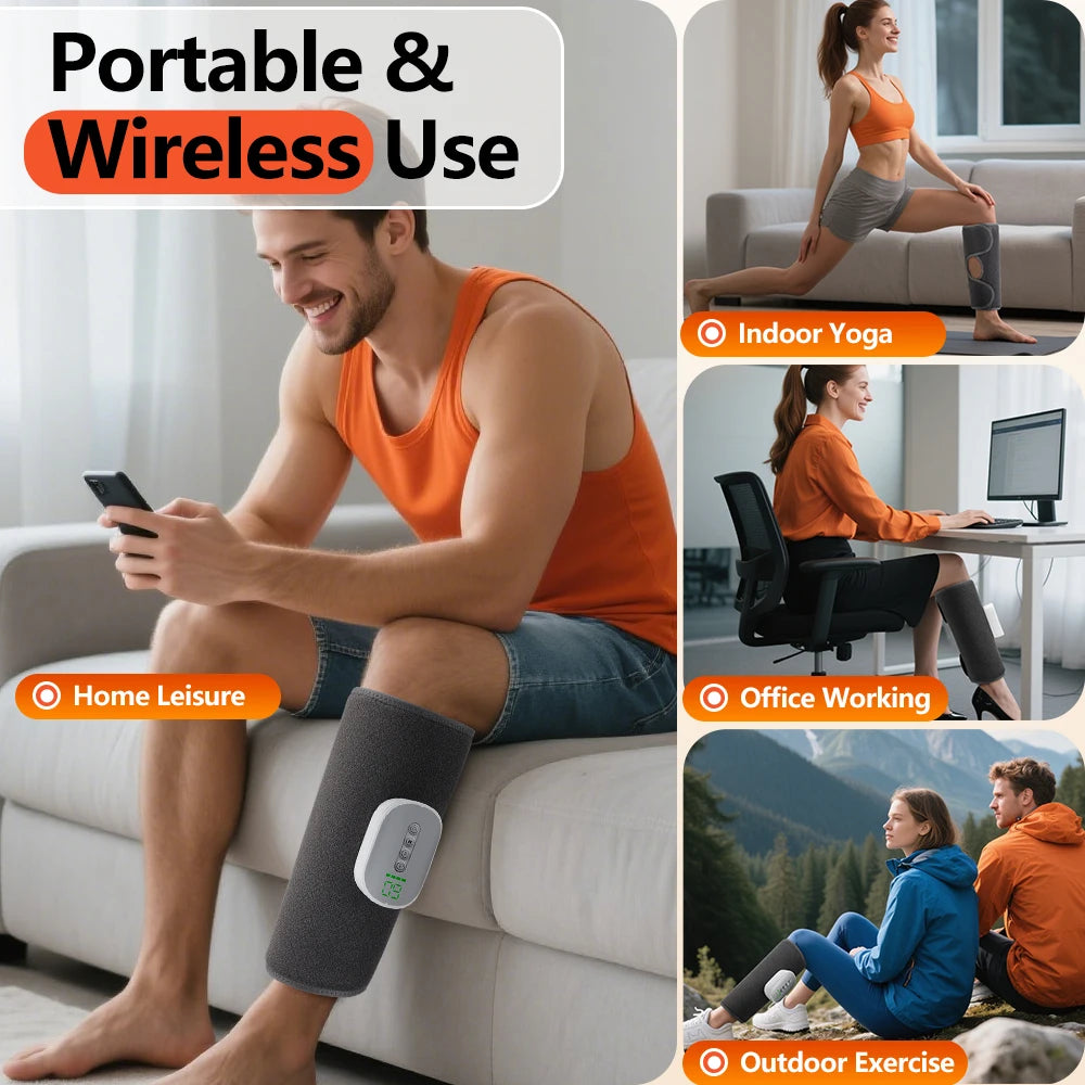 Wireless Heated Air Compression Leg Massager - 11
