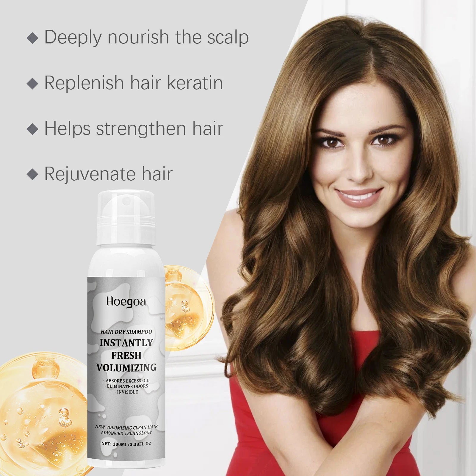Instant Volumizing Dry Shampoo Spray for Oily Hair - 4