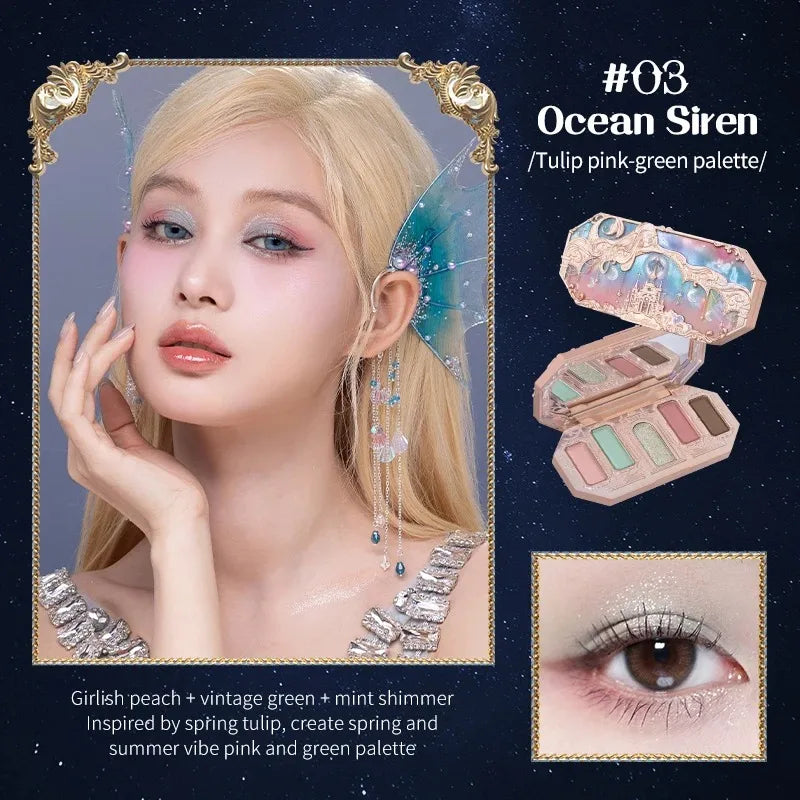 8-Color Glitter and Matte Eyeshadow Palette - 6