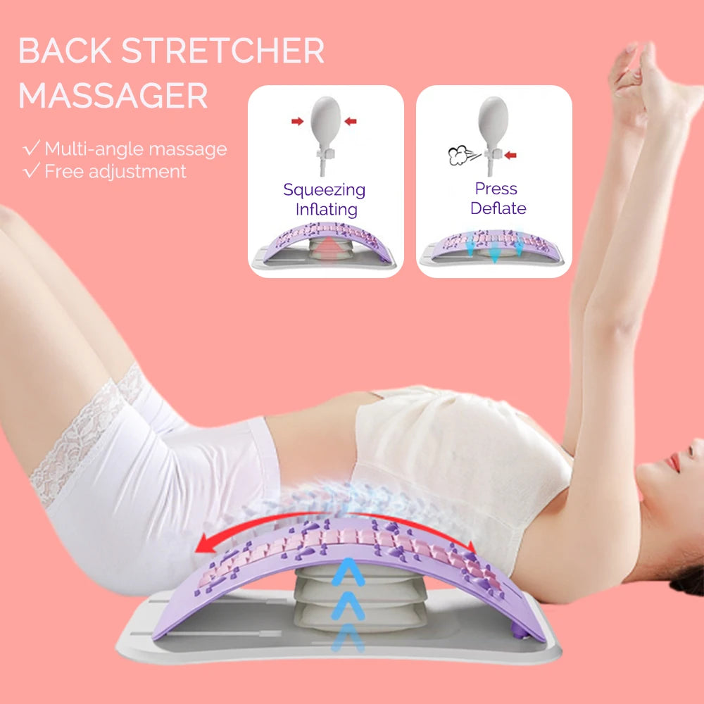 Adjustable Airbag Back Stretcher and Lumbar Support - 11