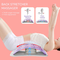Adjustable Airbag Back Stretcher and Lumbar Support