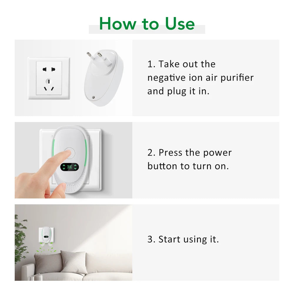 Plug-In Negative Ion Air Purifier for Home and Pet Odors - 5