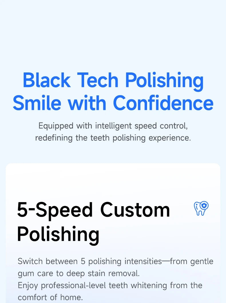 Electric Ultrasonic Teeth Whitening and Tartar Remover Kit - 12