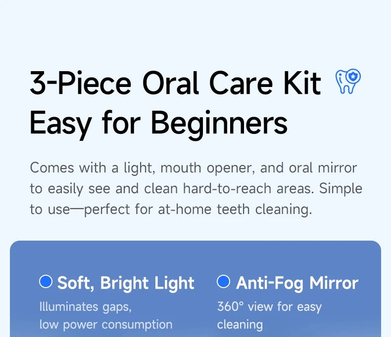 Electric Ultrasonic Teeth Whitening and Tartar Remover Kit - 18