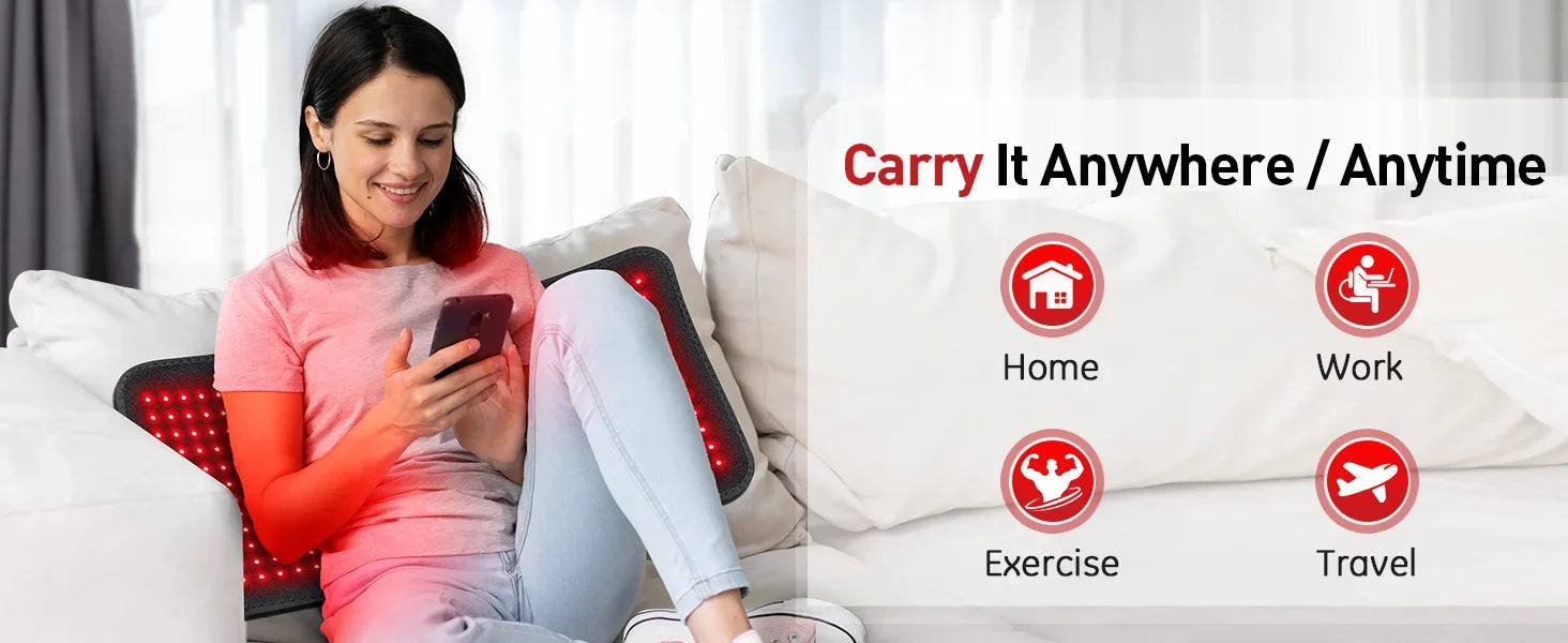 Red Light Therapy Heating Pad for Muscle Pain Relief - 14