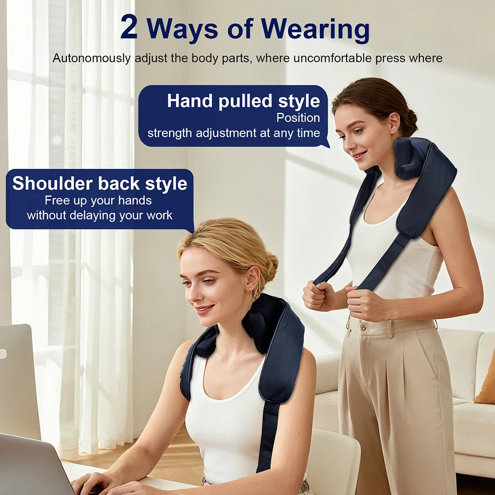 10-Head Cordless Deep Tissue Neck and Trapezius Massager - 6
