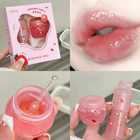 Hydrating Fruit Lip Mask and Oil Set for Soft Lips
