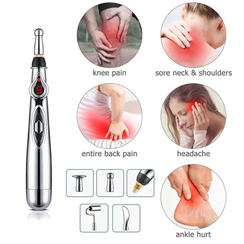 Electronic Meridian Acupuncture Pen for Targeted Pain Relief - 2