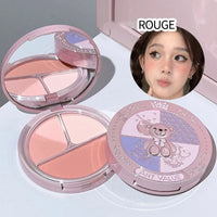 Bear Knight Trio Blush Palette for Flawless Makeup