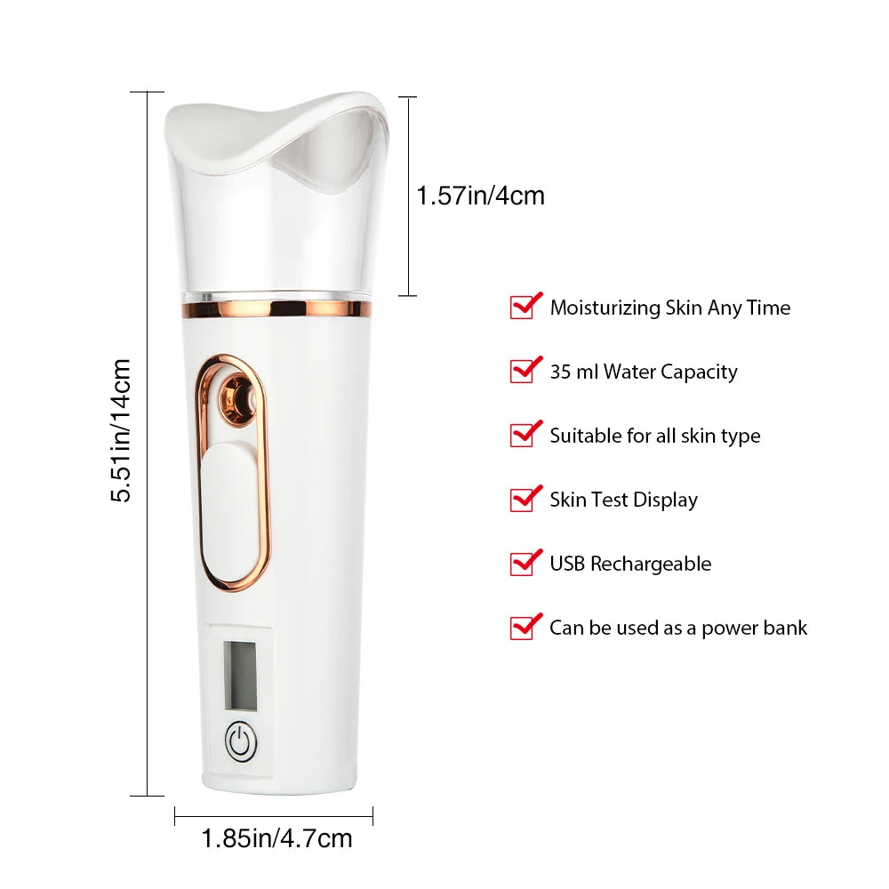 Portable Nano Facial Mist Sprayer for Instant Skin Hydration - 7