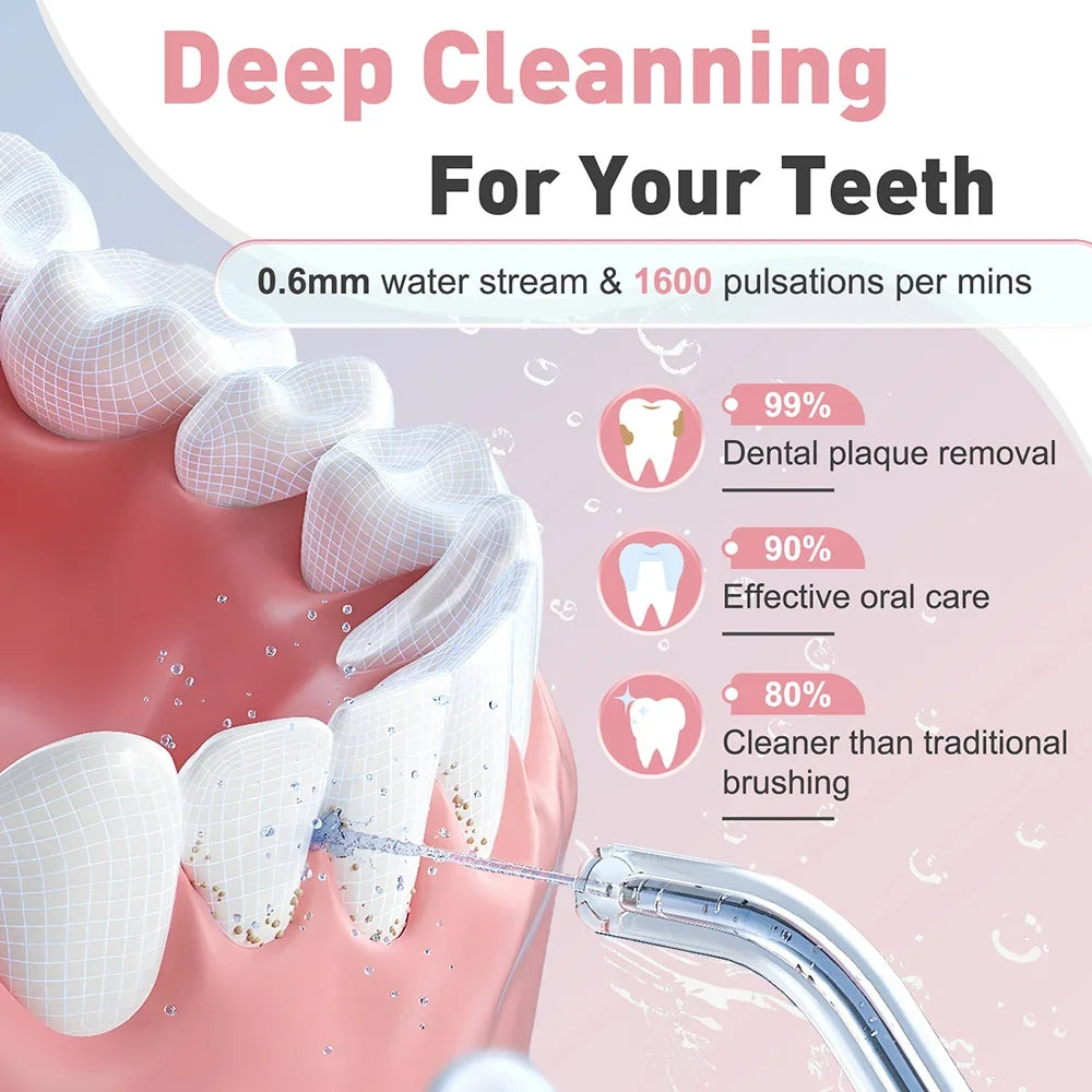 Portable Cordless Water Flosser for Deep Teeth Cleaning - 4
