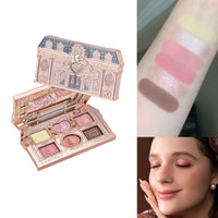 6-Color Eyeshadow Palette with Matte and Shimmer Finishes