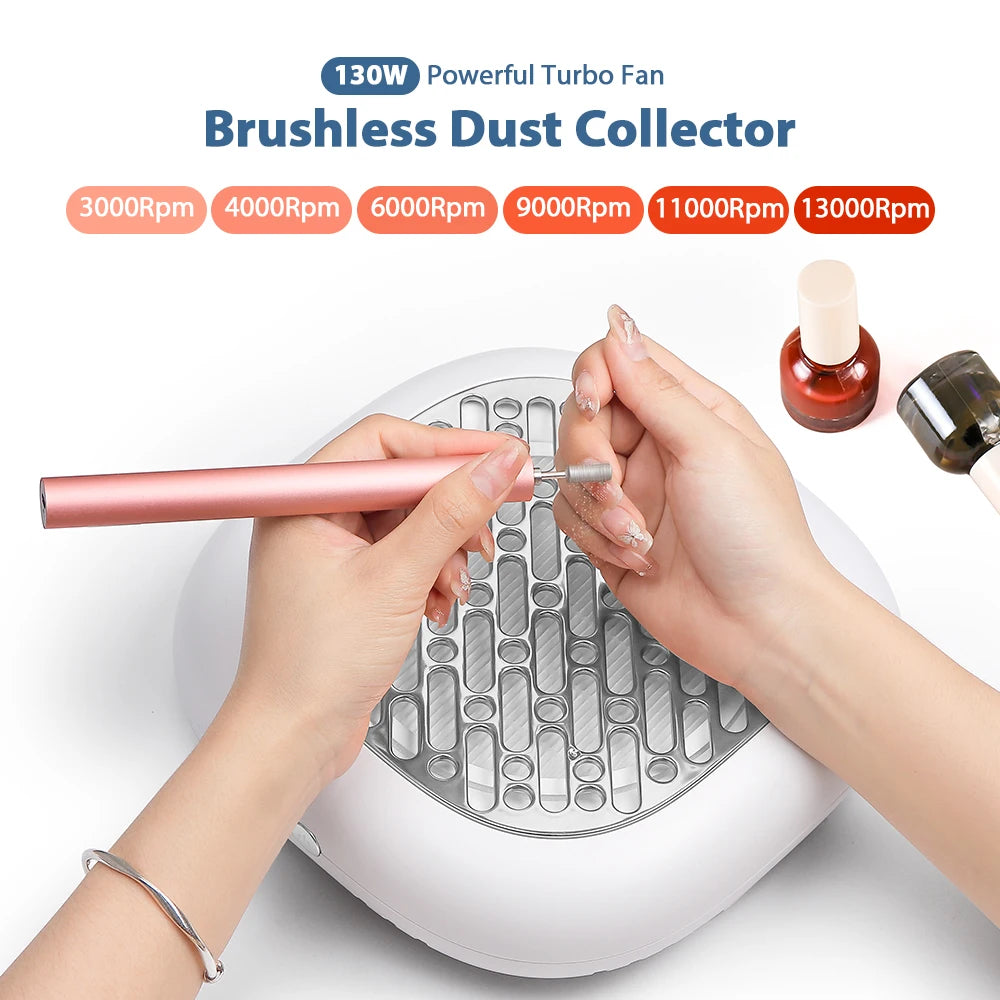 130W High-Power Brushless Nail Dust Collector - 10