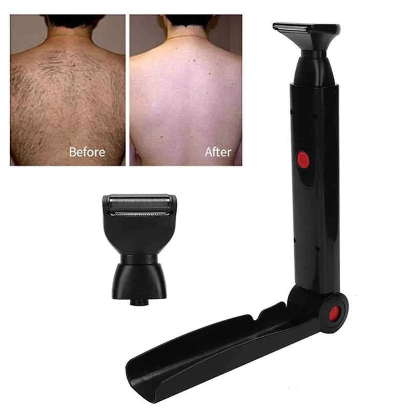 Adjustable Long-Handle Back Hair Shaver for Men - 10