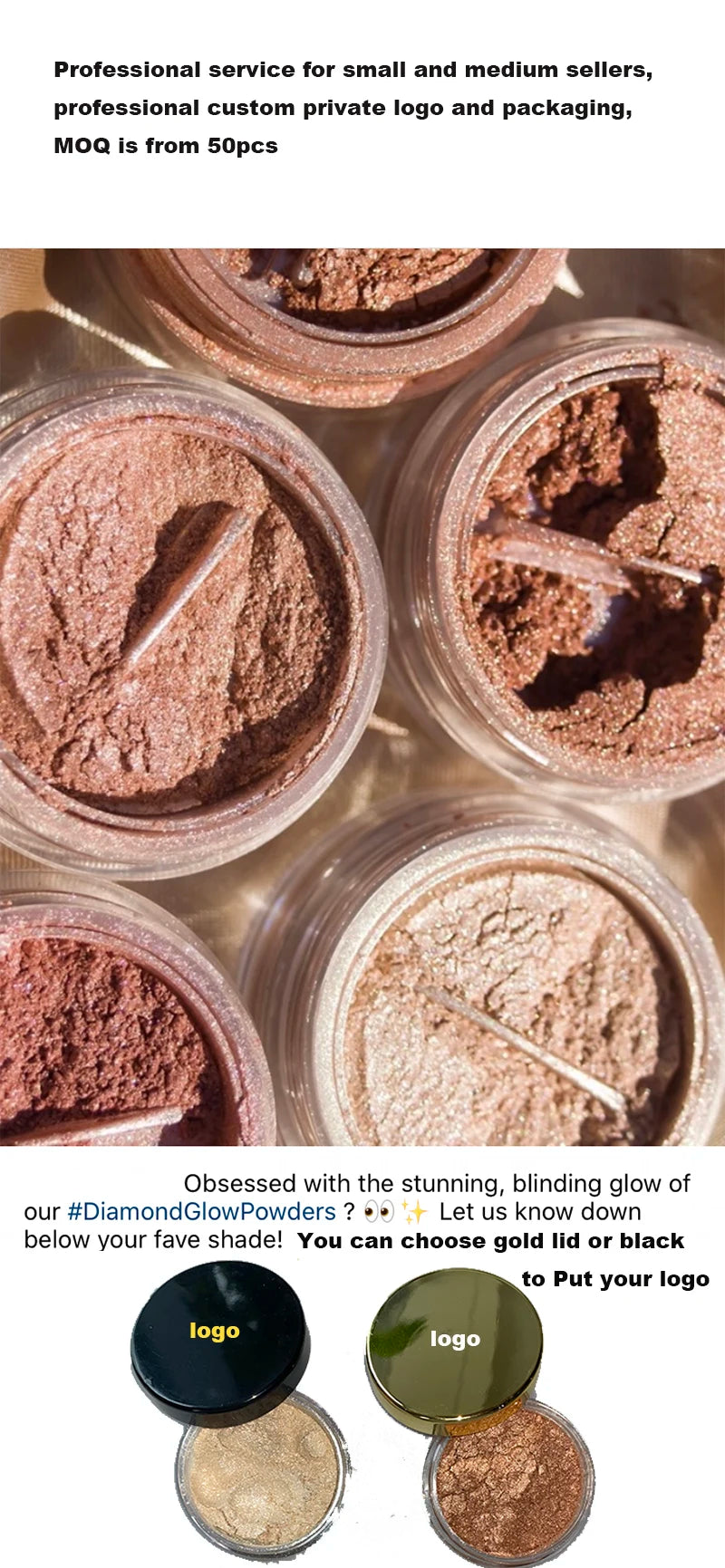 Shimmering Loose Highlighter Powder for Face and Body - 7