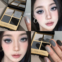 4-Color Versatile Eyeshadow Palette for Daily Makeup