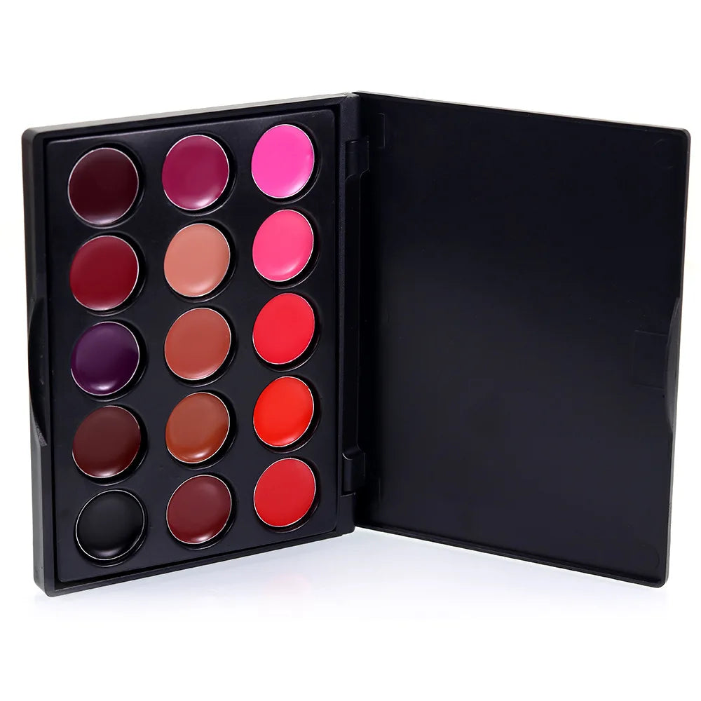 15-Color Long-Lasting Waterproof Lipstick Palette - 11
