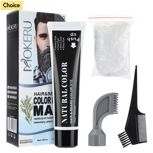 Permanent Beard and Hair Darkening Dye Cream
