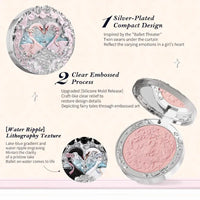 Embossed Matte Pressed Powder Blush for Natural Radiant Glow