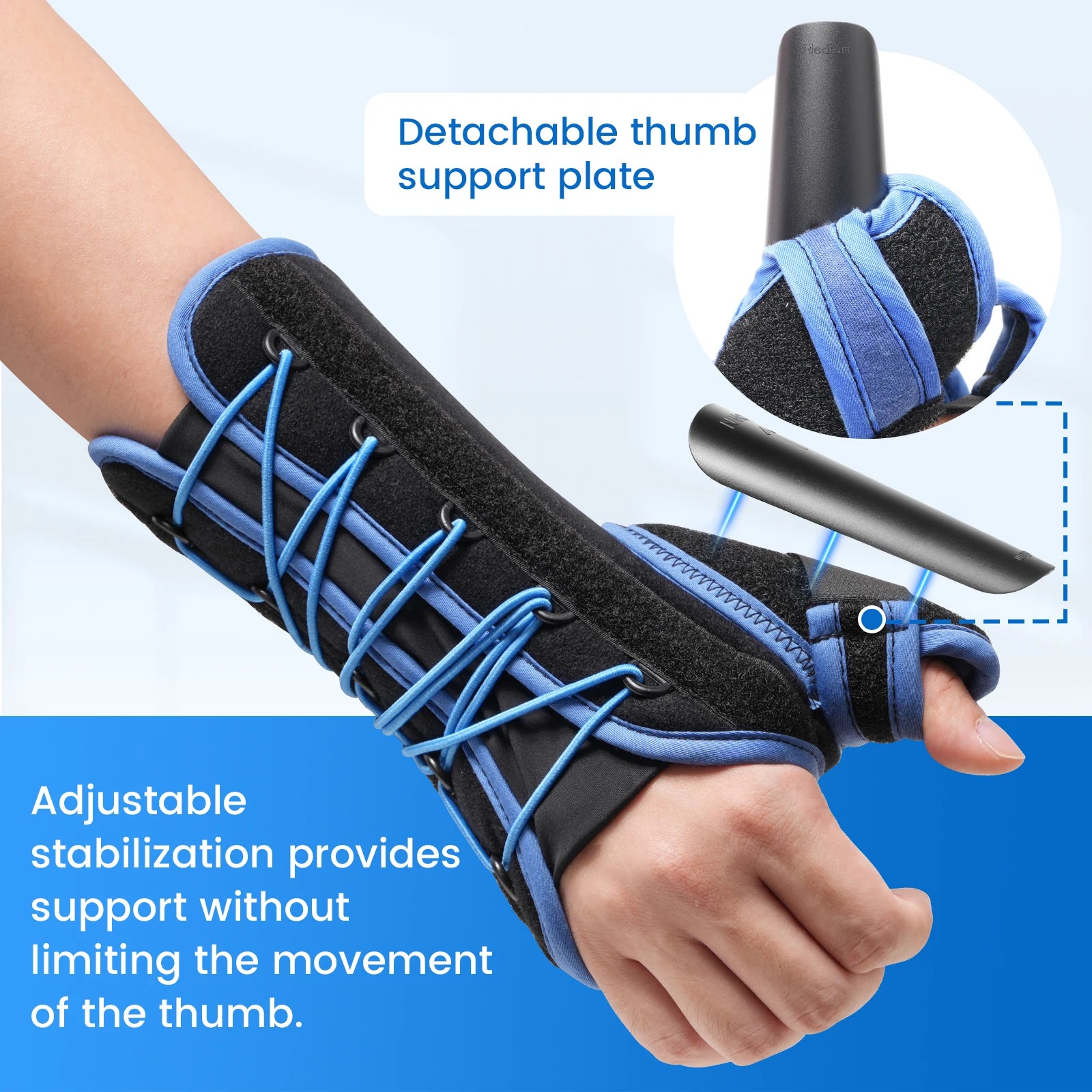 Adjustable Wrist and Thumb Support Brace for Pain Relief - 4