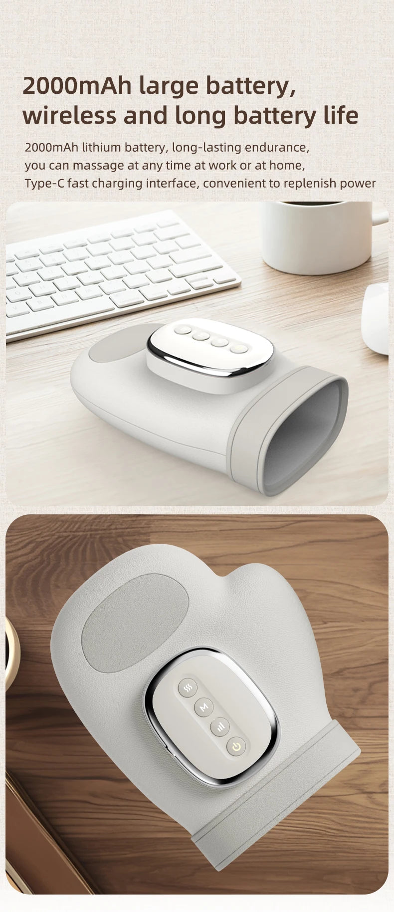 Electric Hand Massager with Heat and Compression - 15