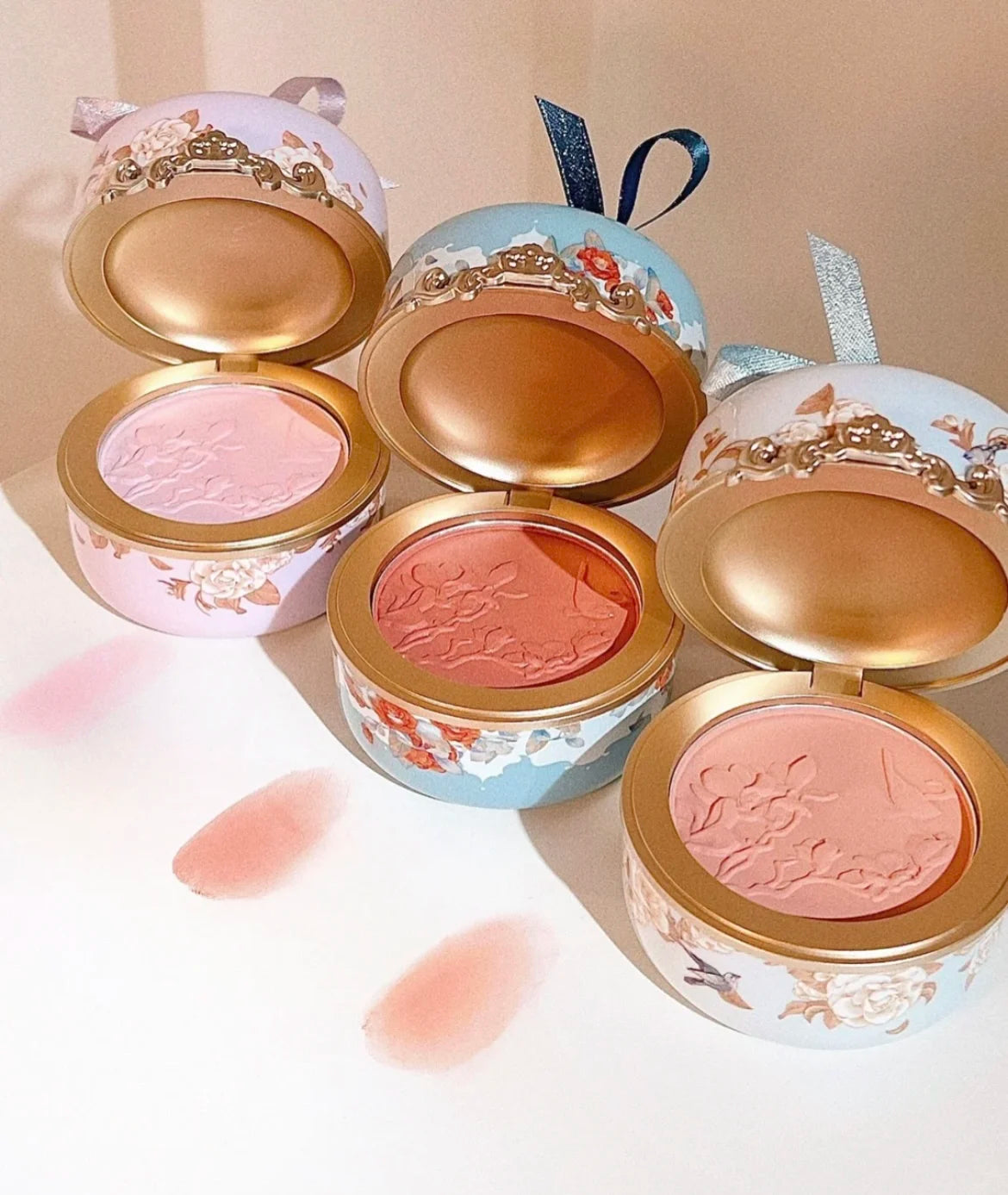Embossed Floral Matte Blush Palette - 21