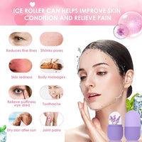 Facial Ice Roller for Skin Tightening and Puffiness Relief