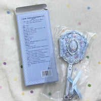 Decorative Mini Handheld Makeup Mirror Keychain