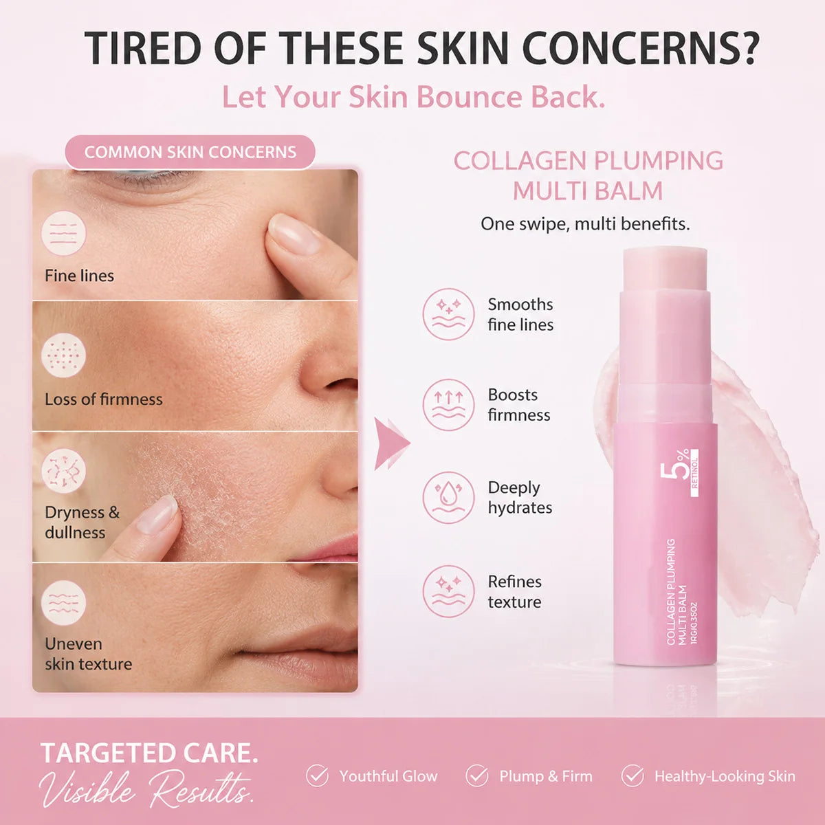 5% Retinol Collagen Anti-Aging Plumping Balm Stick - 5