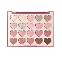 20-Color Heart-Shaped Eyeshadow Palette