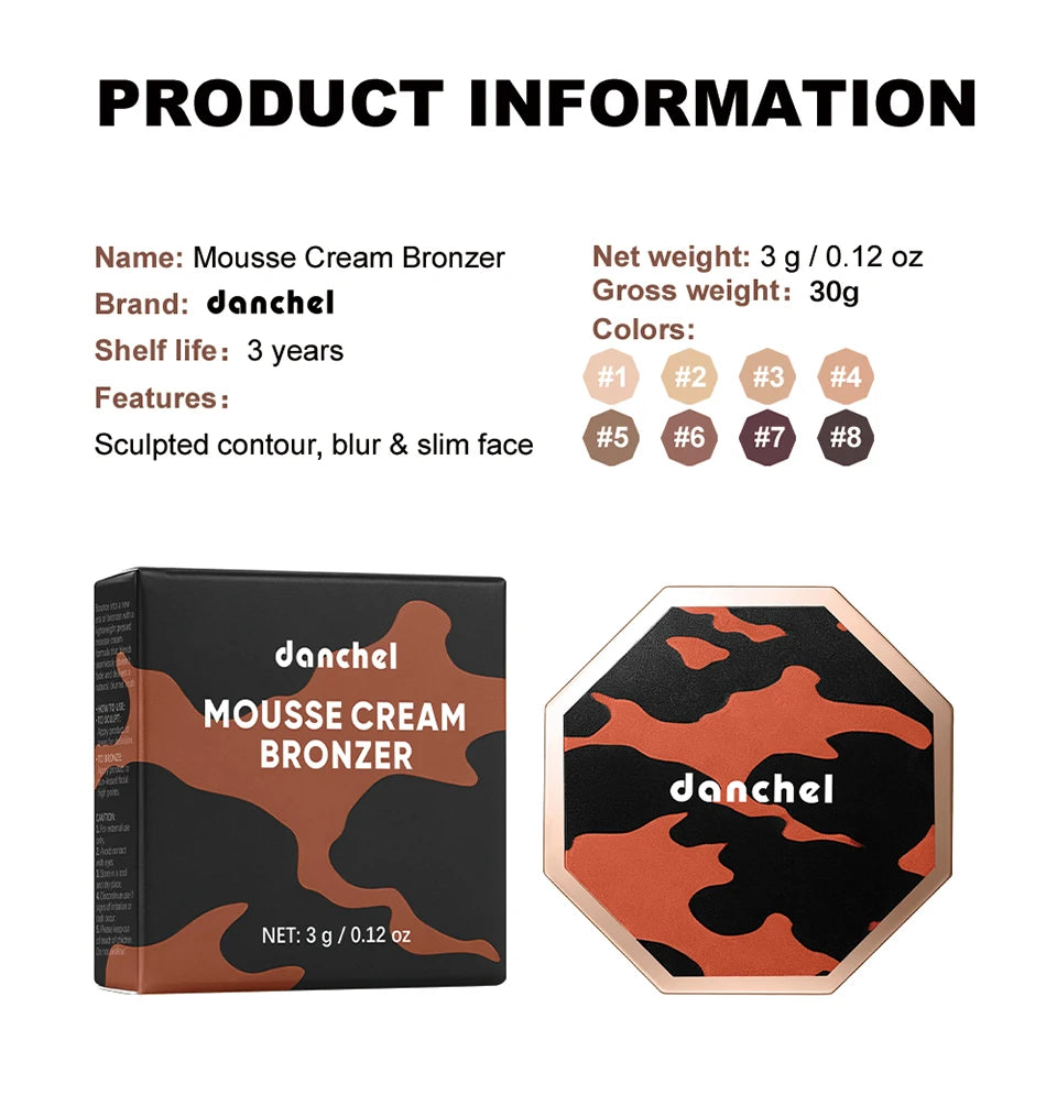 Long-Lasting Mousse Cream Bronzer and Contour - 15