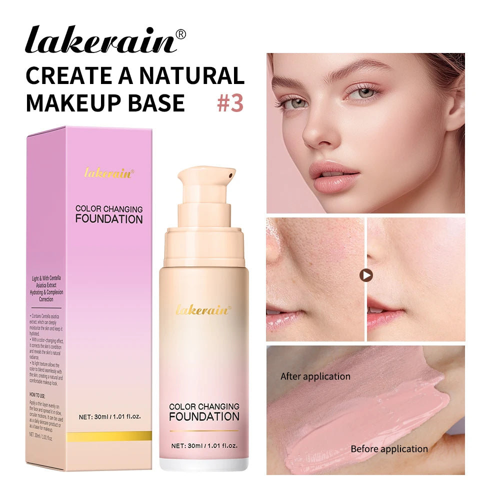 Color-Changing Liquid Foundation for Flawless Radiant Skin - 2
