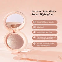 Baked Pearl Shimmer Highlighter Powder for Radiant Glow