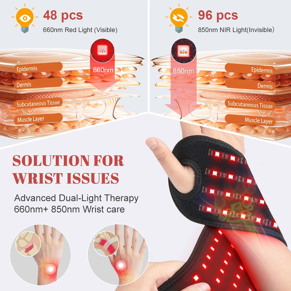 Red Light Therapy Wrap for Wrist and Ankle Pain Relief - 2