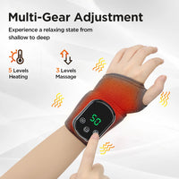 Heated Vibration Ankle Massager Brace for Pain Relief