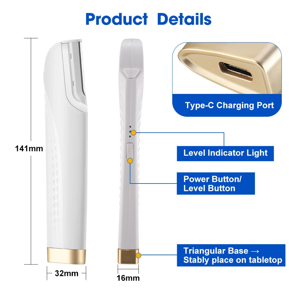 Sonic Facial Dermaplaning Tool for Smooth Exfoliation - 14