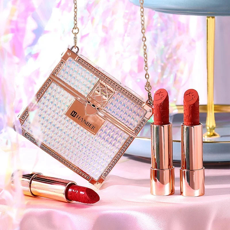 Matte Velvet Lipstick Set in Luxury Gift Case - 55