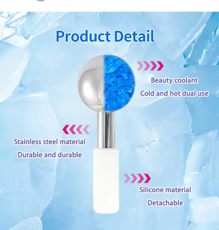 Stainless Steel Cooling Ice Globes for Facial Puffiness - 9