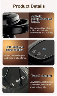 6-Head Deep Tissue Percussion Muscle Massage Gun