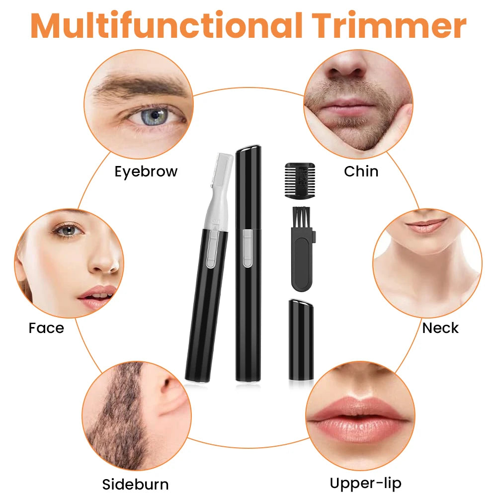 Portable Electric Eyebrow and Facial Hair Precision Trimmer - 11