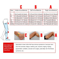 Thigh-High Footless Compression Sleeves for Leg Pain Relief