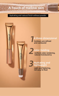 Liquid Contour, Blush and Highlighter Wand with Cushion Applicator